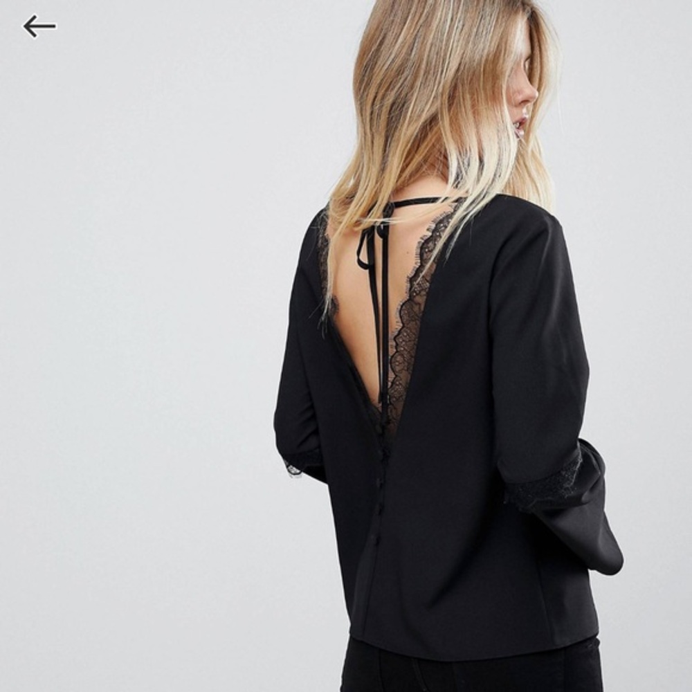 ASOS Plunge Back Top